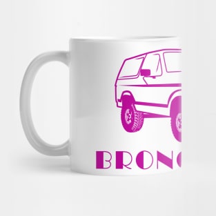 1980-1986 Bronco Girl Dark Pink Print Mug